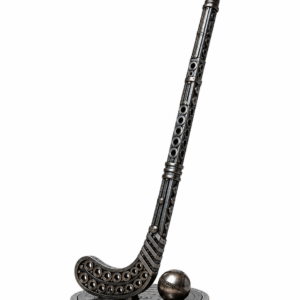 Hockey Stick Metal Art Sculpture