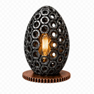 Industrial Hex Nut Egg Lamp