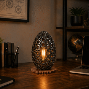 Industrial Hex Nut Egg Lamp